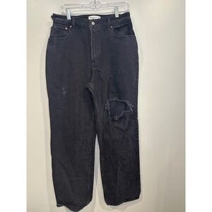 Abercrombie & Fitch 90s Relaxed Jeans Size 32/14 Distressed High Rise Grunge Y2K